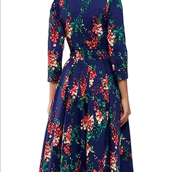 NWT floral midi dress size medium - Picture 2 of 4